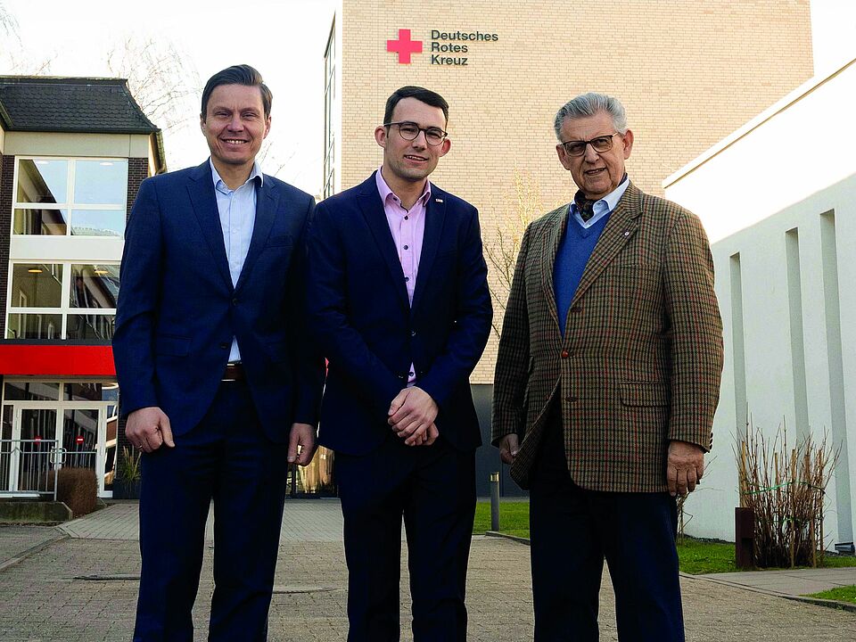 Antrittsbesuch in Münster: Dr. Hasan Sürgit, Janek Scholz und Dr. Fritz Baur